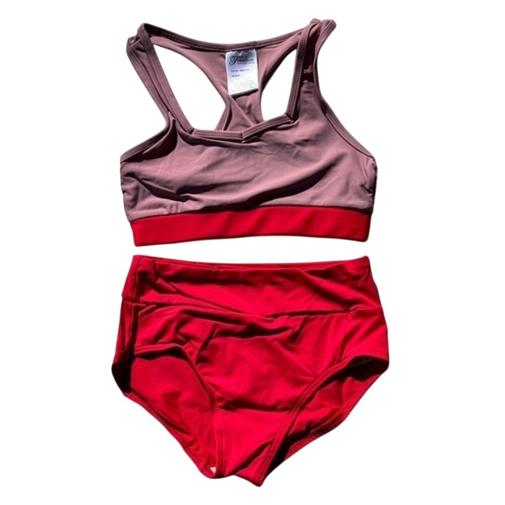 Baltogs brief bottoms red CL NWT Theatricals crop top‎ red CL NWT dance